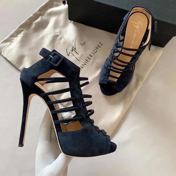 giuseppe zanotti • NEW • navy cage heels - Picture 9 of 13